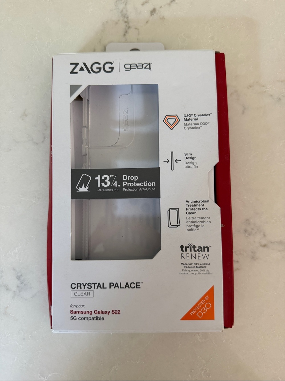 ZAGG Crystal Palace Clear Case for Samsung Galaxy S22